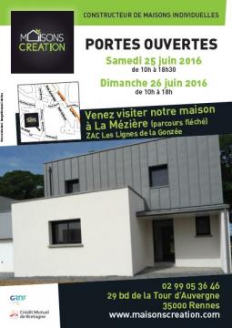 Portes Ouvertes de Maisons CREATION le 25 et 26 juin 2016