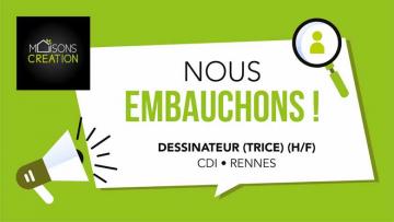 Maisons Création recrute un(e) dessinateur(trice) en CDI à RENNES